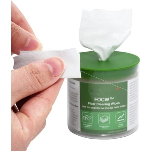 Fiber Cleaning Wipes Platform Dustfree Paper Fiber Optic Low-lint Wipes Optical Fiber Clean Paper FTTH Tools