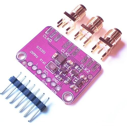 Si5351A Si5351 I2C Clock Generator Breakout Board Module Signal Generator Clock 8KHz-160MHz For Arduino