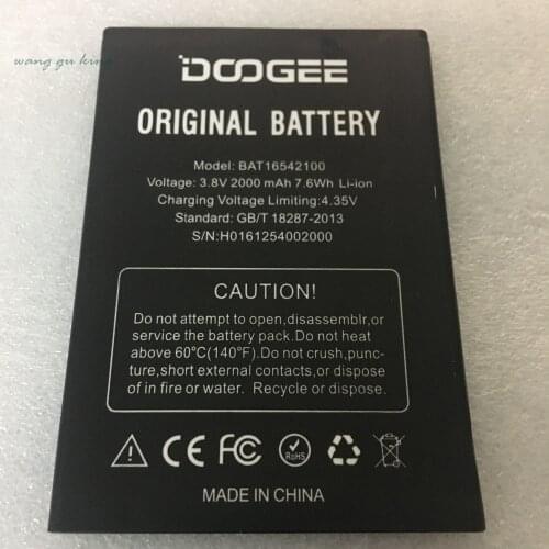 DOOGEE X9 Mini Battery Replacement BAT16542100 2000mAh Large Capacity Li-ion Backup Battery For DOOGEE X9 Mini Smart Phone
