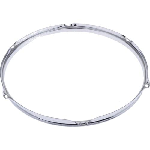 Heavy Duty 14 Inch 6 Lug Snare Drum Hoop Rim Batter Hoop 1.2Mm (Pack of 2)