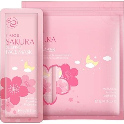 LAIKOU moisturizing & brightening JAPAN Sakura sleeping night cream face skin care