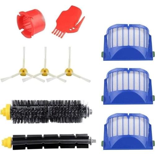 Vacuum Filter Brush Replacement Parts, Compatible for IRobot Roomba 600 Series 610 620 650 614 618 Accessories