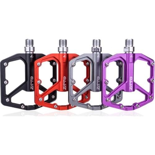 1Pair ZTTO Practical Ultralight Aluminum Alloy Flat Bicycle Pedals for Folding Mountain Road Bikes Bicycle Parts