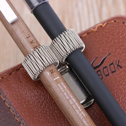 1 Pc Single/Double/Triple Hole Metal Spring Pen Holder With Pocket Clip Doctors Nurse Uniform Pen Holders