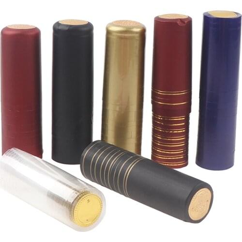 10pcs/lot Wine Bottle Heat Shrink Capsules Wine Heat Shrinkable Plastic Cap Red Wine Heat Shrinkable Film Professional Wine