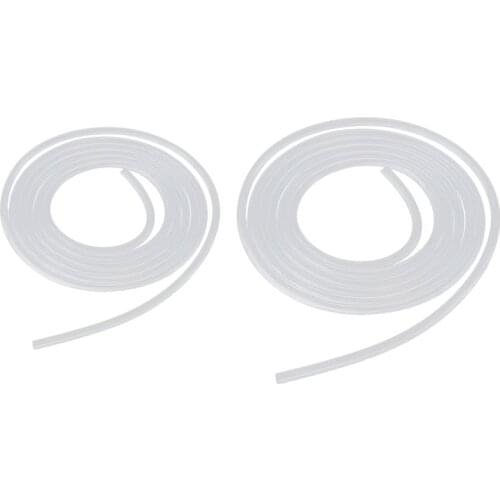 2 Meter Silicone Tube Silicone Tube Pressure Hose Highly Flexible 3 x 5mm & 4 x 6mm 2PCS