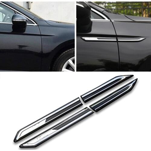 2pcs Chrome Modified Car Body Standard Fender Decoration Variant Sticker FOR Volkswagen Passat B8