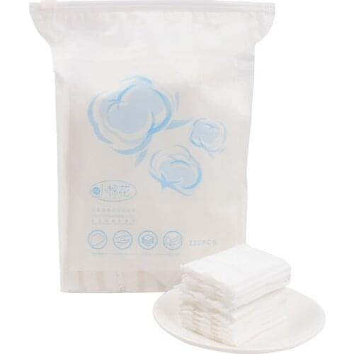 222 pcs Disposable Double-sided 3 Layer Cotton Pads Wipes Soft Makeup Remover Pads Ultrathin Facial Cleansing Paper MakeUp Tools