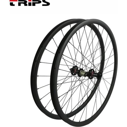 27.5er BOOST mtb wheels 27mm wide XC tubeless J-bend hub light carbon bike wheelset 110x15 148x12 TA mountain bicycle wheels 32H