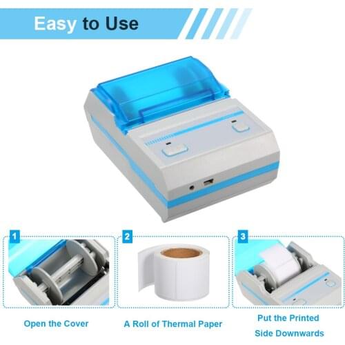 58mm Wireless BT Direct Qr Code Sticker Clothing Printer Barcode Printer Thermal Label Printer Thermal Adhesive Label Printer