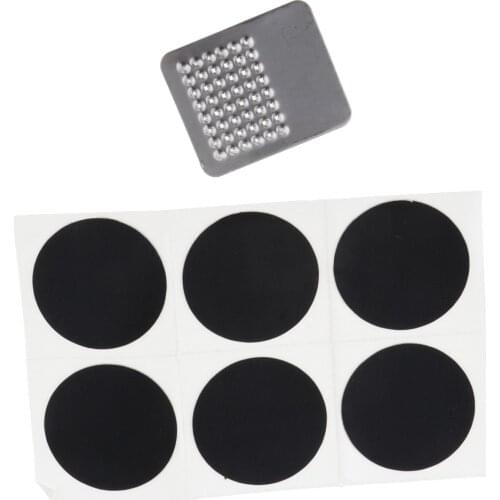 6Pcs Bicycle Rubber Patch Bike Tire Tyre Puncture Repair Patch Self-Adhesive