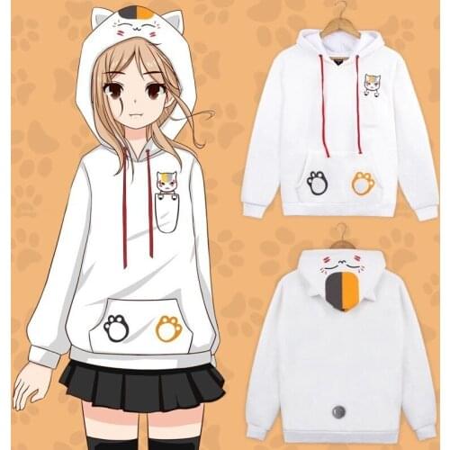 Anime Natsume Yuujinchou Nyanko Sensei Cat Cosplay Costume Coat Jacket Cotton Thicken Clothes Hoodie Sweatshirts