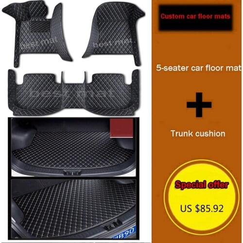 Car floor mats for Mercedes Benz W203 W210 W211 AMG W204 A B C E S CLASS CLS CLK CLA SLK GLA GLC GLS A20 Foot mat