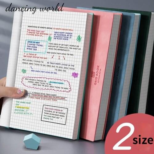A5/B5 Notebook Thickened Large Super Thick Grid Square book Grid Diary Cuaderno Notebooks And Journals Simple diary grid book