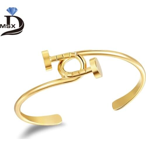 Stainless Steel Two Bangles Crossed Bracelets for Woman 3 Metal Colors Trendy Brand Wedding Party Famale Male Jewellery Lot