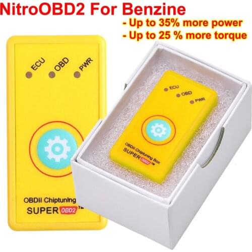 SuperOBD2 Chip tuning Box OBDII Interface Plug and Drive OBD For Gasoline Save More Torque Power Than NitroOBD2 EcoOBD2