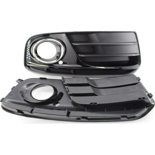 For Q5 2013-2016 Pair Honeycomb Mesh Fog Light Open Vent Grill Intake Cover Grille Car Part