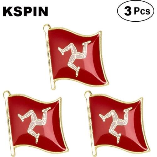 Isle of Man Lapel Pin Brooches Pins Flag badge Brooch Badges