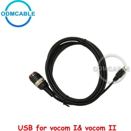 Excavator vocom truck full cables North America OBD II diagnosis cable renault vocom diagnostic scanner USB truck cable