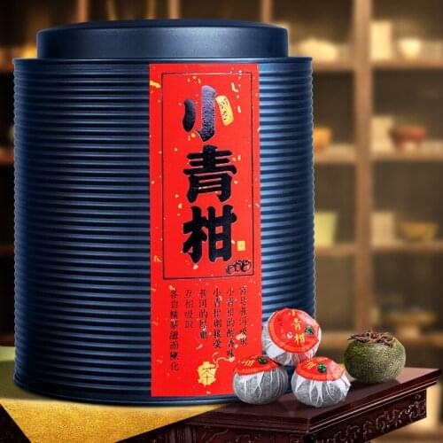 Mandarin Orange Court Tangerine Peel Puer Tea Small Citrus Tangerine Puer Ripe Tea Green Snake Xinhui Xiaoqing 500g/box China