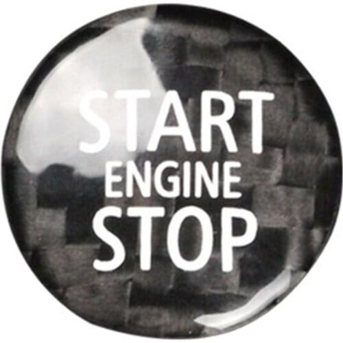 Carbon Fiber Engine Start Stop Button Interior Trim Cover Sticker for Mini Cooper R55 R56 R57 R58 R59 R60 R61