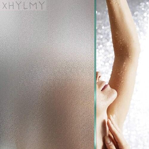 Frosted Privacy No Glue Self Adhesive Window Film Static Anti-UV Vinyl Film On The Window Stickers Bathroom Glass Door Sticker