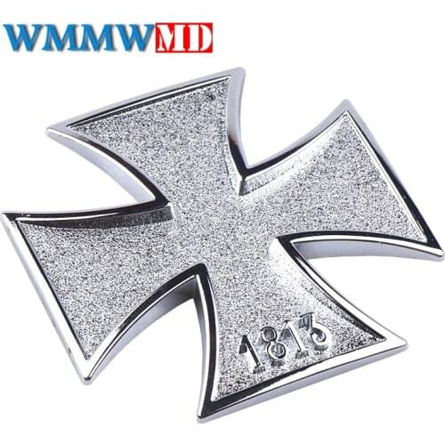 3D Metal 2 colors Germany 1813 Iron Cross Class Medals Emblem Car Truck Motorcycle Sticker Badge Decorations Car Styling