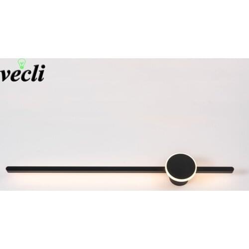 New Design Fashion LED Wall Lamps For Bathroom Bedside Modern Mirror Front Light Black&White Finished LED Wall Lights AC90-260V