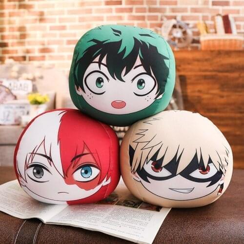 My Hero Academia Anime Plushie Peripheral Midoriya Izuku/Bakugou Katsuki/Todoroki Shouto Cartoon Manga Pillow Stuffed Plush Toys