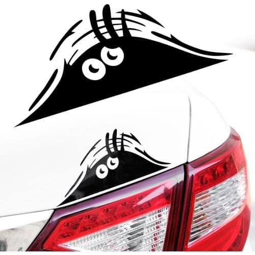 Car Stickers Funny 3D Big Eyes Car Decal Black Sticker Peeking Monster Stickers for Car Decoration Auto Products Car Accessories