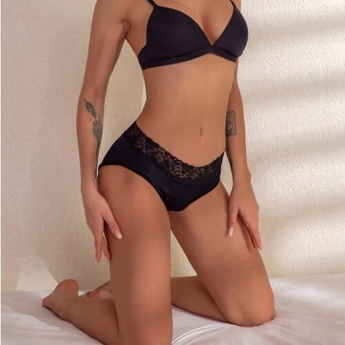 Leak Proof Menstrual Period Panties Women Underwear Physiological Pants Four-layer Sexy Lace Waterproof Women Period Underwear