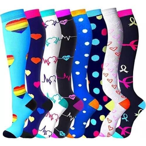 Multi Pairs Dropship Compression Socks Wholesales Golfs Tube Running Marathon Socks Unisex Compression Stockings Cycling Socks
