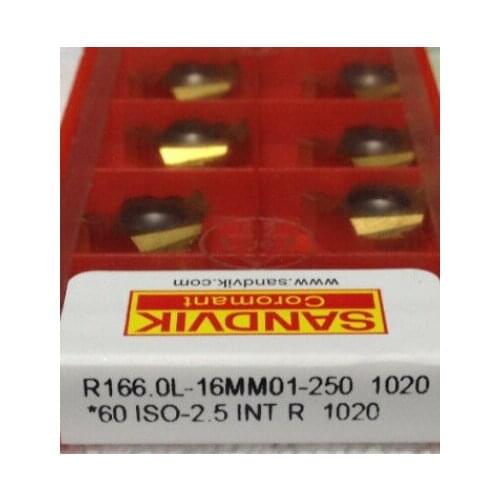 ORIGINAL 10PCS CARBIDE INSERT R166.0L-16MM01-250 1020