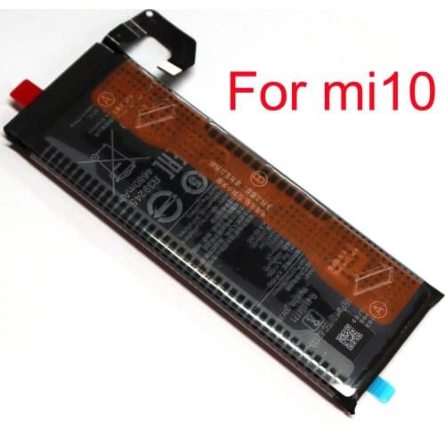 Original Built-in Battery for xiaomi 10 support fast charge with 4870mAh capacity including battery adhesive