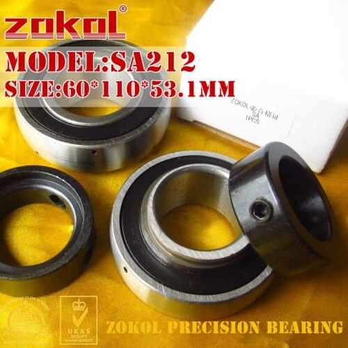 ZOKOL bearing SA212 Pillow Block Ball Bearing 60*110*53.1mm