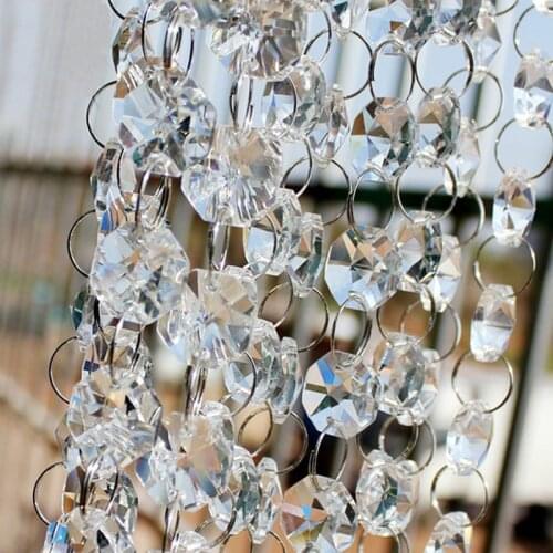 30m Transparent crystal glass beads Curtain Wedding decoration supplies living room partitions home decorations