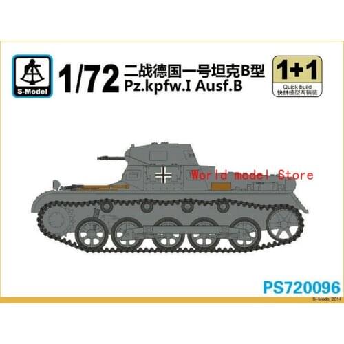 S-Model PS720096 1/72 Pz.kpfw.I Ausf.B Plastic Model Building Kit