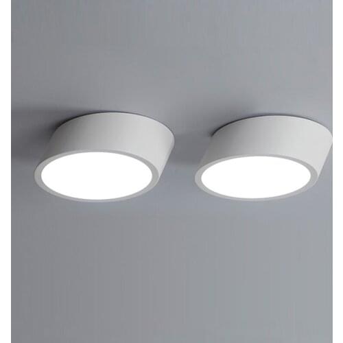 Modern surface mounted ceiling lamp LED panel White/Black for bathroom lighting AC110-240V luminarias para