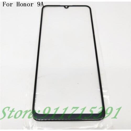 New For Huawei Y6P 2020 / Honor 9A Front Glass (No touch Screen) Outer Glass Cover Panel Replacement