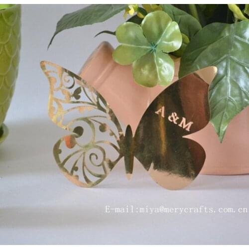 Butterfly theme products,butterflies decorations, butterfly laser cut place cards/wine glass butterfly decorations/party favors