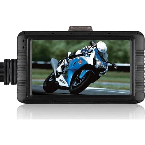 3 inch Screen HD 1080p Motorcycle DVR Camera Front+Rear View Motorcycle Dash Cam Video Recorder Function