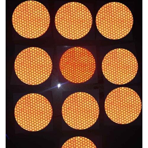 Round Shape Waterproof Self-Adhesive Reflector Tape For Trucks Trailers Car Park Traffic Warning Conspicuity Tape 20 Pcs