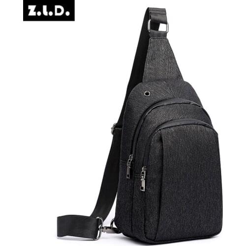 Z.L.D. Fashion New Men and Womens Chest Bag Waterproof Shoulder Bag Casual Messenger Bag High Quality Small Square Bag handbag