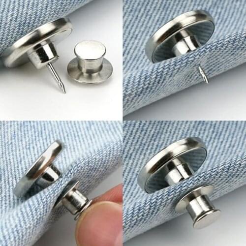 1PCS 17mm Fashion Metal Jeans Button Shank Button for Garment Pants Sewing Clothes Accseeories Handmade