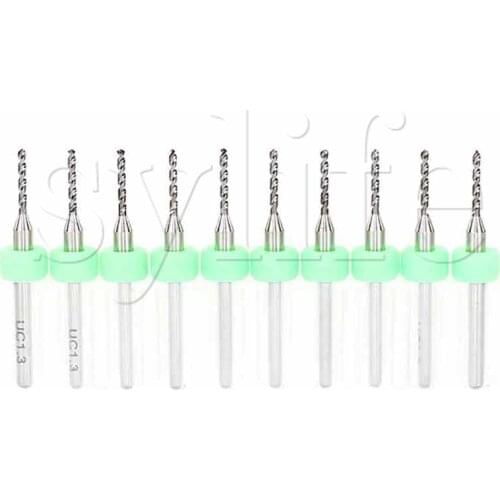 10X Carbide PCB Drill Printed Circuit Board Wood 1.3mm Tungsten Steel Bit