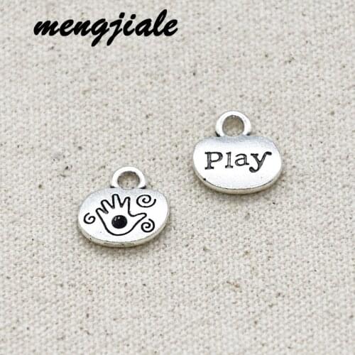 20pcs New style metal antique silver letters text Charms Fashion pendants fit Jewelry bracelet accessories making 15*15mm