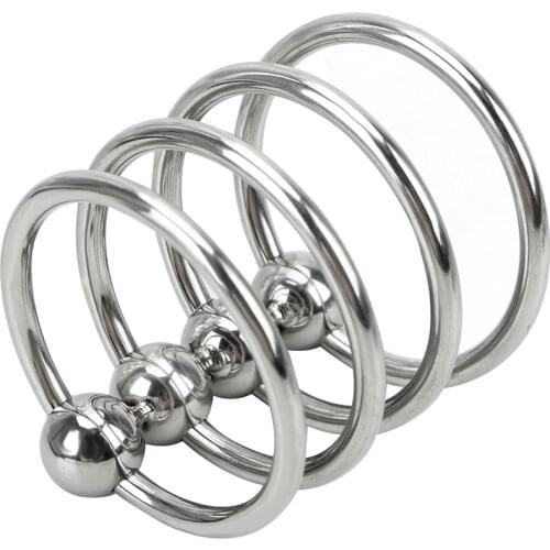 30/33/35mm Stainless Steel Foreskin Resistance Ring Cock Rings Delayed Ejaculation Penis Ring Delay Training Ring