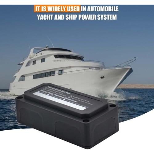 48V 300A Bus Bar Box General-purpose Durable Busbar Case For Power Supplies Systems Of Automobile Yachts And Ships Black Shell