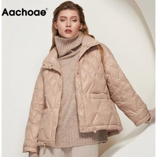 Женские теплые пуховики Aachoae China At AliExpress