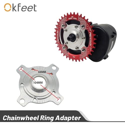 E-Bike Chain Wheel Ring Spider Adapter 104 BCD 32T 34T 36T 38T For tsdz2 tongsheng Mid Drive Motor Electric Bicycle
